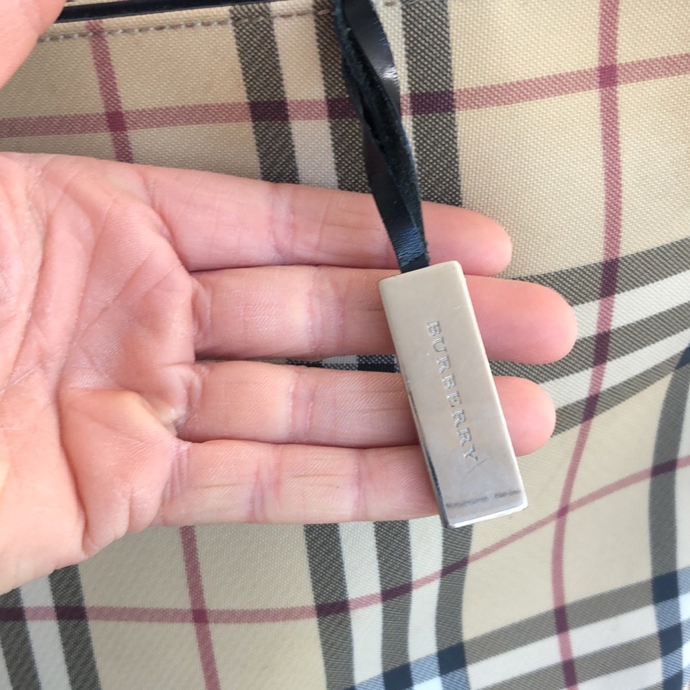 Burberry Tote Bag- Authentic- Check Pattern - image 3